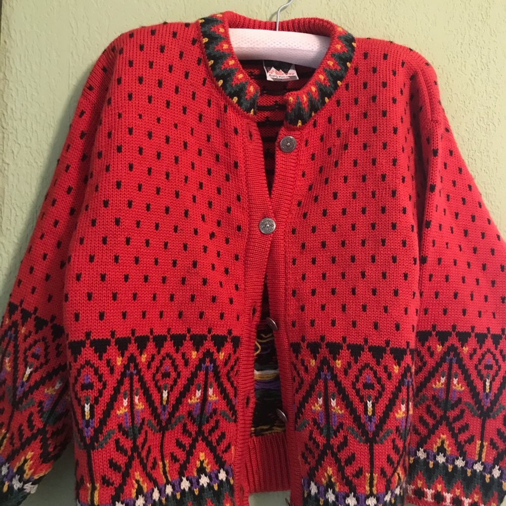 Beautiful Vintage Wool Cardigan